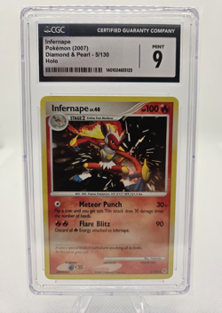 Infernape Diamond & Pearl 5/130 Holo CGC 9 Pokemon TCG English 2007 - Image 1