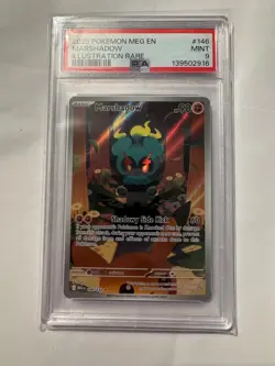 2025 POKEMON MEGA EVOLUTION #146 MARSHADOW ILLUSTRATION RARE PSA 9 - Image 1