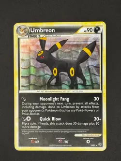 Pokemon TCG: Umbreon - 10/90 HGSS Undaunted Cracked Ice Holo - HP - Image 1