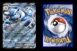 BLASTOISE EX 009/165 DOUBLE RARE 151 POKEMON HOLO NM/M - Image 3