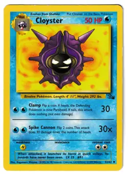 Cloyster - 32/62 - Fossil - Pokemon TCG - Image 1