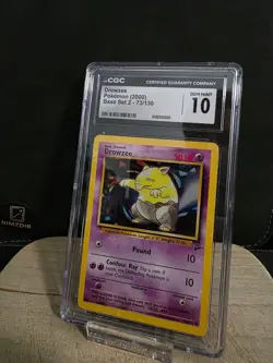 Drowzee Pokemon 2000 English Base Set 2 73/130 GEM MINT 10 CGC - Image 1