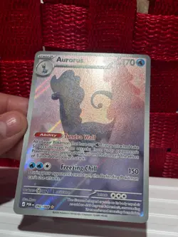 Aurorus 092/088 NM IR Full Art Pokemon Card English Perfect Order - Image 3