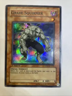 Grave Squirmer - DP07-EN008 - Super Rare - 1st Edition PL/MP Yugioh Duelist Pack - Image 1