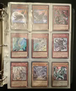 Yu-Gi-Oh! 100 Foil Card Binder Lot Blue-Eyes White Dragon Dark Magician Konami - Image 2
