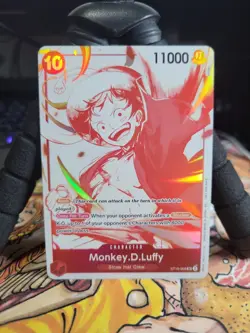 One Piece Card Game - Monkey.D.Luffy (3rd Anniversary Promo) ST10-006 SR Foil NM - Image 1