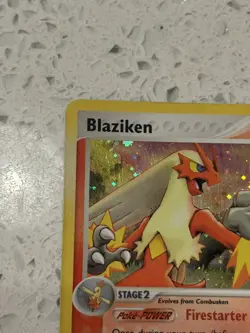 SWIRL - Pokemon TCG Blaziken Holo Card 3/109 Ruby and Sapphire 2004 LP - Image 4