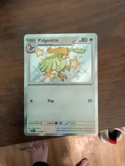 Pokemon TCG Pidgeotto 197/091 SV Paldean Fates Shiny Holo Card - Image 1