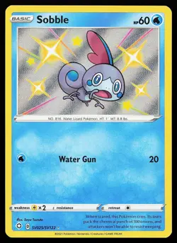 Sobble SV025/SV122 Holo Shiny Rare Shining Fates Pokemon Card - Image 1