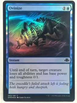 Ovinize NM/M* FOIL Dominaria Remastered ENGLISH 063/261 mtg -UnltdCards - Image 1