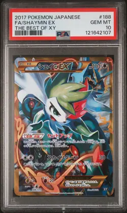 Full-Art Shaymin EX Pokemon 2017 THE BEST OF XY UR Japanese 188/171 PSA 10 - Image 1