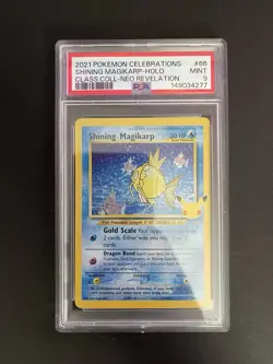 2021 Pokemon Celebrations Classic #66 Shining Magikarp Holo PSA9 - Image 1