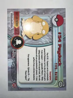 Pokemon 2000 Topps Chrome Psyduck + Golduck Evolution Set #54-55 NM - Image 3