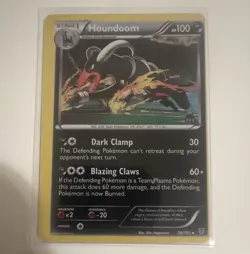 The Pokemon Company Houndoom 56/101 Plasma Blast Holo Rare - miscut error - Image 1
