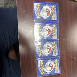 Wizards of the Coast Pokemon TCG Base Set Pikachu 58/102 Unlimited Lot 4 1999 - Image 2