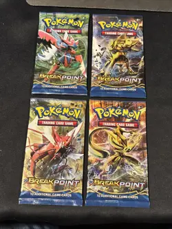 (x4) 2016 Pokemon XY Breakpoint Booster Packs Brand New Factory Sealed Art Set - Image 1