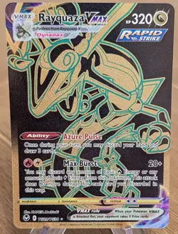 Rayquaza VMAX TG29/TG30 Secret Rare Pokemon Full Art Holo Silver Tempest - Image 1