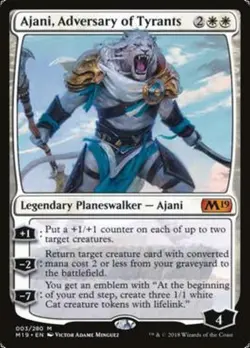 MRM FR/VF Ajani, adversaire des tyrans - Adversary of Tyrants NM MTG magic M19 - Image 1