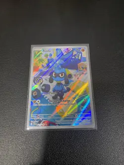 Pokemon Riolu Illustration Rare 215/198 - Image 2