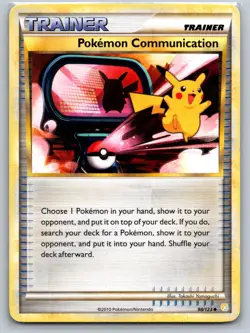 POKEMON COMMUNICATION 98/123 UNCOMMON HEARTGOLD & SOULSILVER POKEMON MP - Image 1