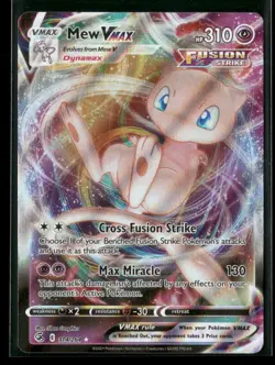 Mew VMAX 114/264 Holo VMAX Rare Fusion Strike NM/M Pokemon - Image 1