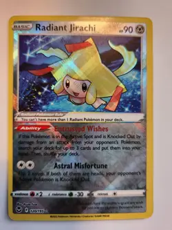 Radiant Jirachi 120/195 Holo Rare Silver Tempest SWSH12 Pokemon English NM - Image 1