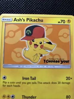 Ash's Pikachu - SM110 - Non-Holo Promo POKEMON SUN & MOON PROMOS LP - Image 4