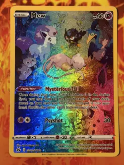 Pokemon TCG Mew GG10/GG70 Crown Zenith Galarian Gallery Ultra Rare Holo EN - Image 1