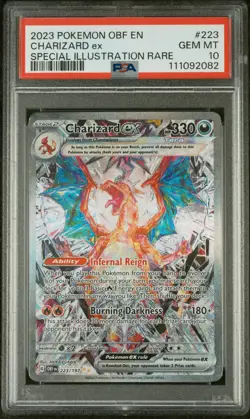 PSA 10 Charizard ex 223/197 Pokemon Obsidian Flames SIR Gem Mint - Image 1