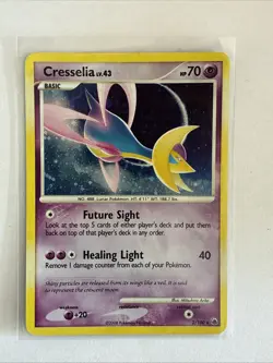 Pokemon - Cresselia 2/100 Rare Holo Diamond & Pearl Majestic Dawn Swirl - Image 1