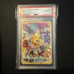 2023 Pokemon SWSH Crown Zenith Pikachu 160/159 Secret Art Holo PSA 10 - Image 1