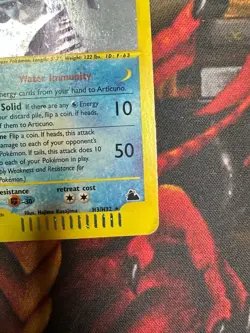 2003 Pokemon Skyridge #H3 Articuno Holo MP Beautiful front display - Image 4