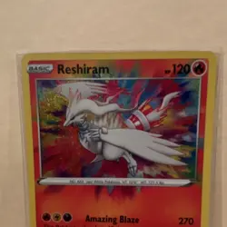 Pokemon TCG Reshiram 017/072 Shining Fates Amazing Rare Holo 120 HP EN - Image 2