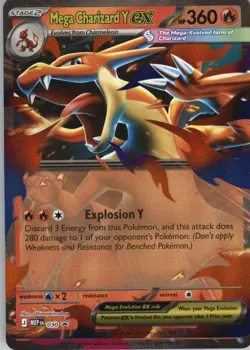 Mega Charizard Y ex 030 Holo Promo ME: Mega Evolution Promo Pokemon Near Mint - Image 1