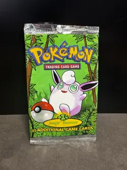 Pokemon | Jungle Booster Pack Wrapper with Wigglytuff Art | EMPTY - No Cards - Image 1