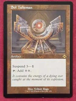 Magic The Gathering MODERN HORIZONS 2 MH2 SOL TALISMAN RETRO artifact card MTG - Image 1