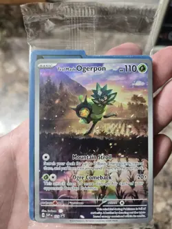 Teal Mask Ogerpon 123 Sv: Scarlet & Violet Promo Cards Holo sealed - Image 1