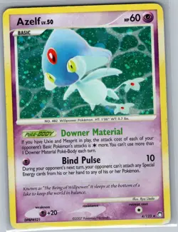 Azelf 4/123 Holo Mysterious Treasures - Pokemon Card - LP - Image 1