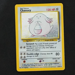 Pokemon TCG Chansey Base Set 2 Holo Unlimited Rare Card 3/130 MP+ - Image 1