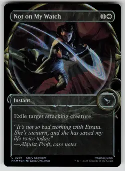 Not on my Watch (Showcase) Foil Uncommon Murders at Karlov Manor 291 MTG NM 2024 - Image 1