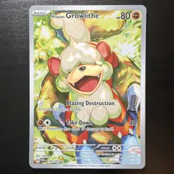 Pokemon TCG Hisuian Growlithe 181/167 SV06 Twilight Masquerade IR Near Mint - Image 1