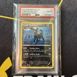 2012 Pokemon Black & White Dark Explorers Reverse Holo Umbreon 60/108 PSA 6 - Image 1