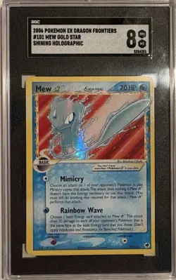 Pokemon TCG Dragon Frontiers Mew Star (Delta Species) 101/101 Holo SGC 8 - Image 1
