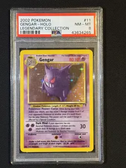 Pokemon Gengar Legendary Collection 11/110 Holo Rare PSA 8 Mint 2002 English - Image 1