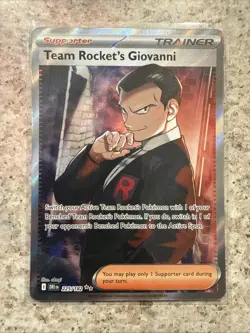 Pokemon TCG Team Rocket's Giovanni 225/182 Ultra Rare SV10: Destined Rival NM/M - Image 1