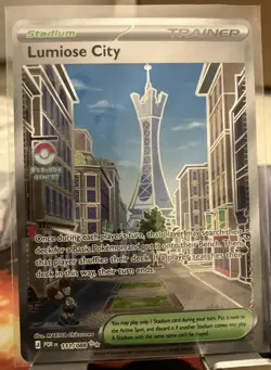 Pokemon Lumiose City 111/088 Full Art Trainer Stadium Perfect Order - Image 1