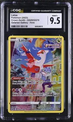 Pokemon Latias Galarian Gallery Holo 2023 Crown Zenith GG20 CGC Mint+ 9.5 - Image 1