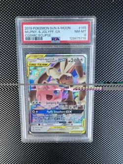 Pokemon Mega Lopunny & Jigglypuff GX TCG 165/236 Tag Team Cosmic Eclipse - Image 1