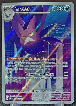 Pokemon - Crobat Full Art Illustration Rare - 093/086 - Chaos Rising - Image 1