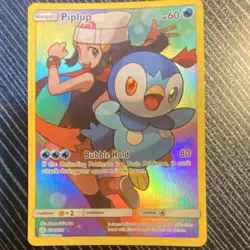 Pokemon TCG Piplup 239/236 Cosmic Eclipse Secret Rare Full Art Holo EN 2019 - Image 1